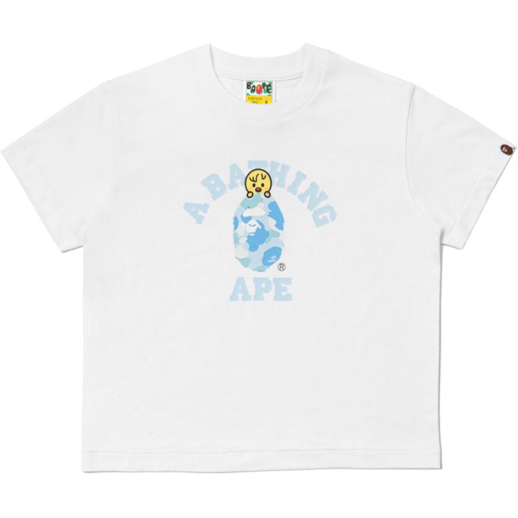 

Футболка Stray Kids с втачным рукавом для женщин A BATHING APE, белый