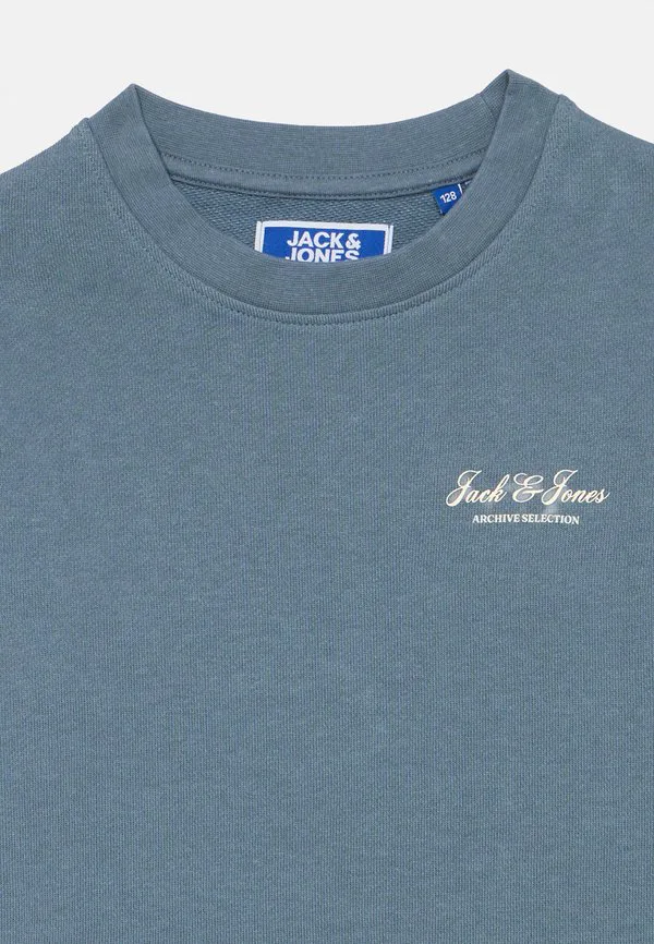 Свитшот с графическим принтом jjearchive и круглым вырезом Jack & Jones Junior, Blue Mirage — фото 4