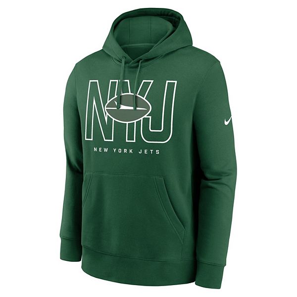 Мужская зеленая толстовка New York Jets Busted Play Club Fleece Nike — фото 3