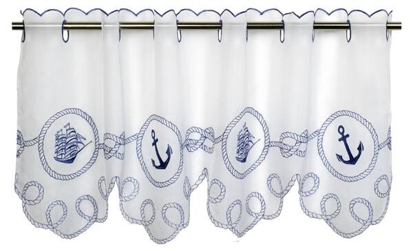 

Панельная штора Delindo Lifestyle Bistrogardine ANKER, 115x45 см, белый