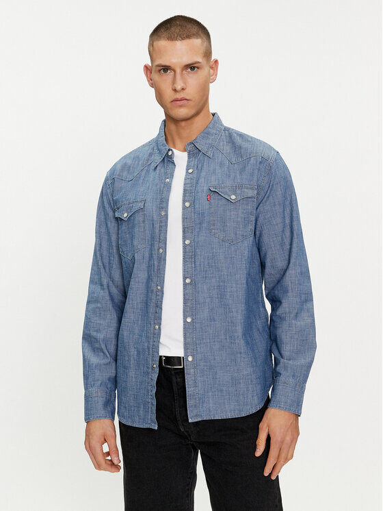 

Джинсовая рубашка стандартного кроя Levi's, синий