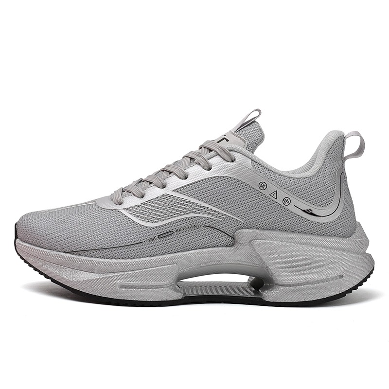 

Kuding Амортизирующие дышащие низкие кроссовки для бега унисекс Silver, цвет Silver