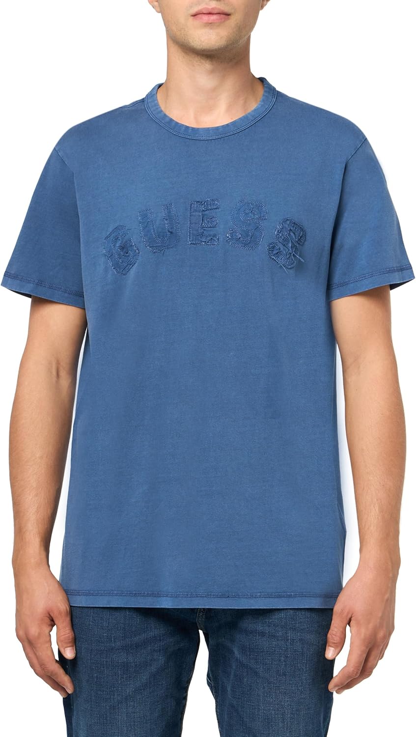 

Мужская футболка Guess Washed с коротким рукавом, Blue Lily, Серый, Мужская футболка Guess Washed с коротким рукавом, Blue Lily