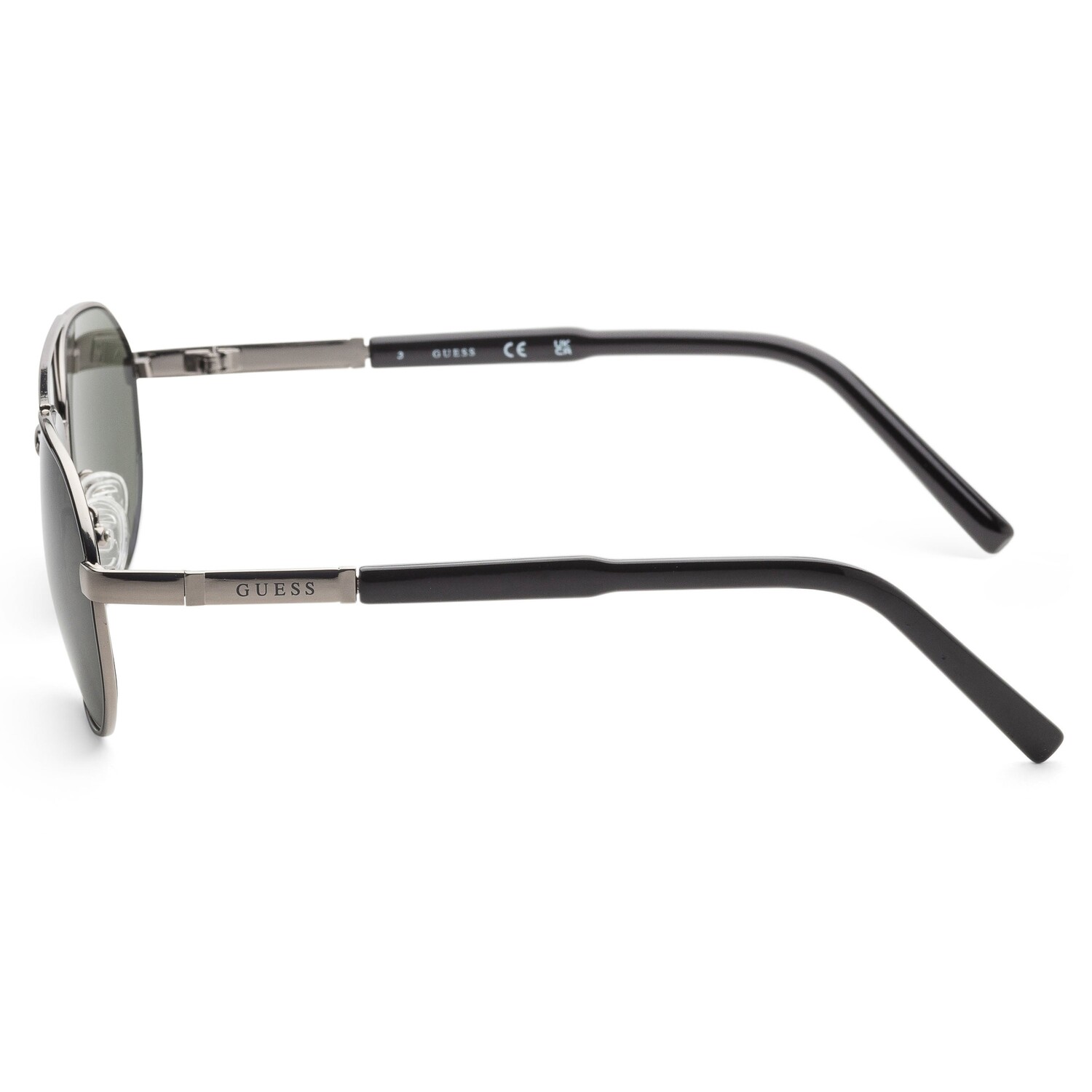 

Guess Мужские черные солнцезащитные очки 57 мм GF0250-06N, цвет Shiny Dark Nickeltin