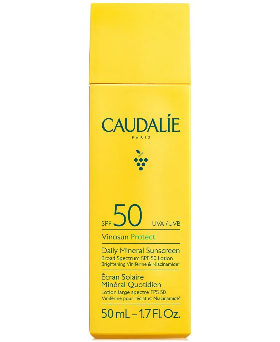 Caudalie Солнцезащитный минеральный крем Vinosun Protect Daily Sunscreen SPF 50, 1,7 унции