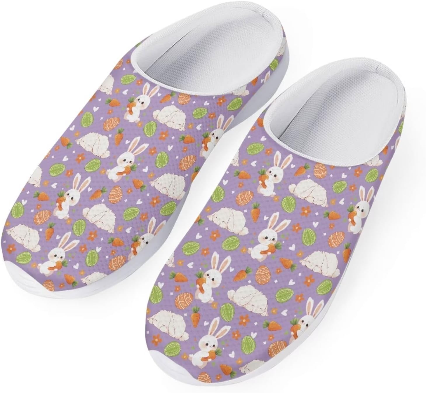 

Легкие платформенные туфли JoyLamoria, быстро сохнущие садовые сабо, прогулочные тапочки с резиновой подошвой, Easter Carrot Rabbit Eggs