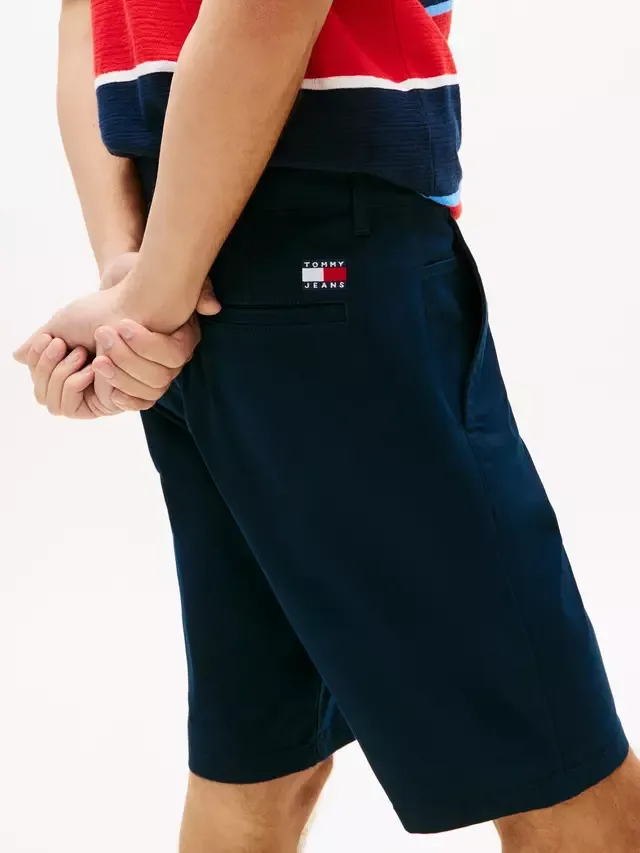Шорты-чиносы из саржи Scanton Tommy Hilfiger, Dark Blue — фото 4