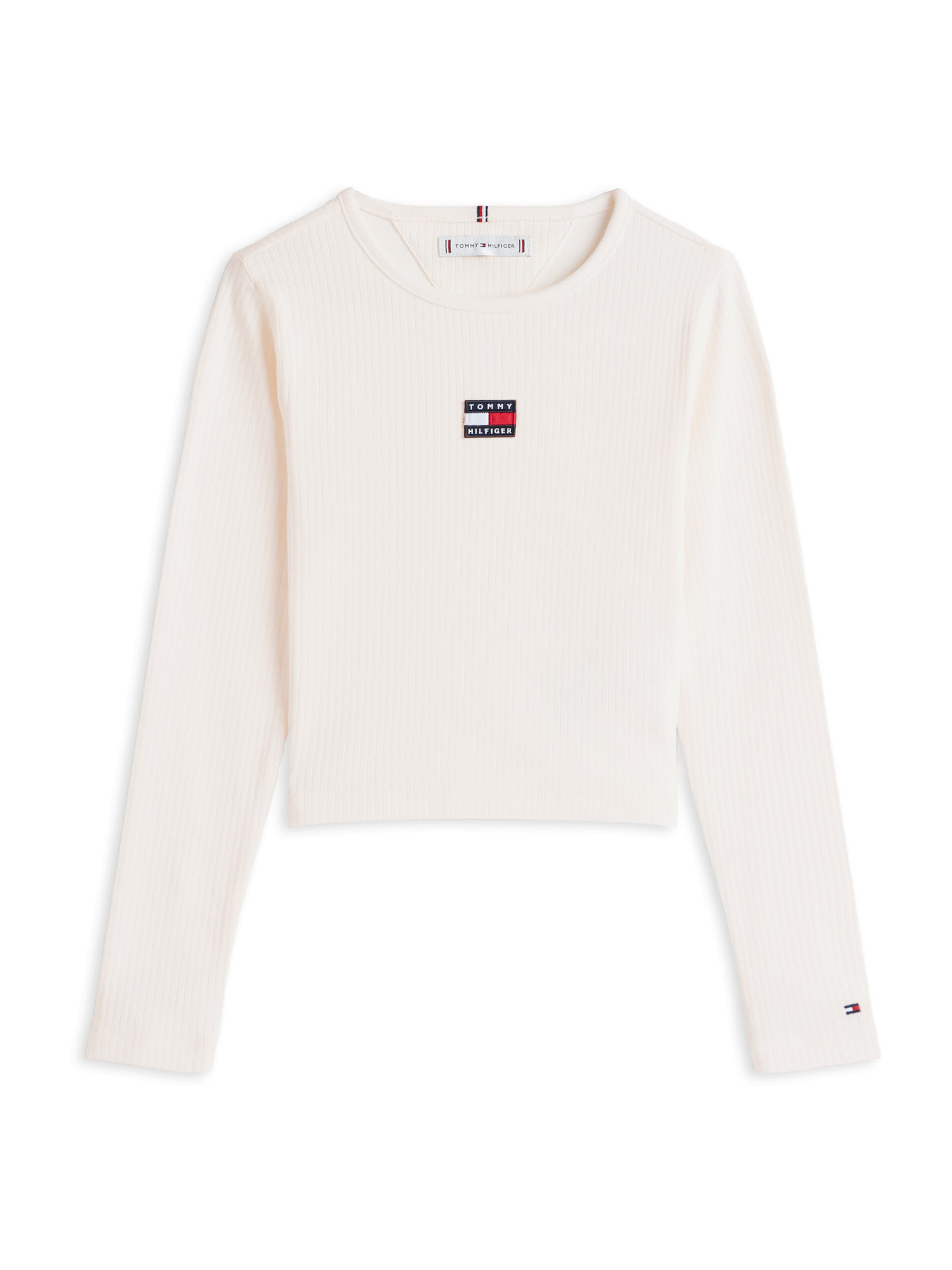 

TOMMY HILFIGER Лонгслив 'HERITAGE' в белом цвете