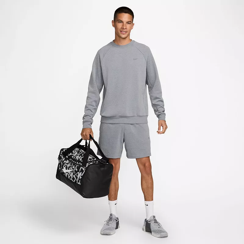 Мужская толстовка с круглым вырезом из флиса Nike Dri-FIT Primary UV, цвет Cool Grey — фото 3