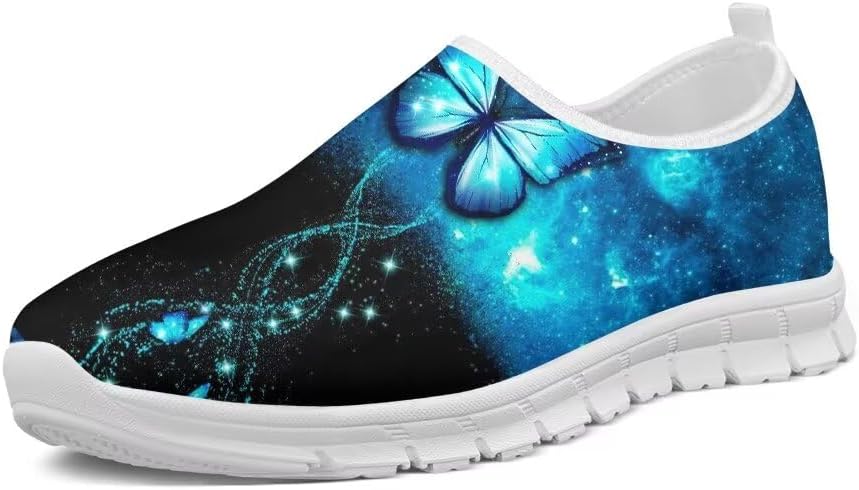 

Кроссовки Forchrinse Bee Daisy для ходьбы, унисекс, Galaxy Butterfly