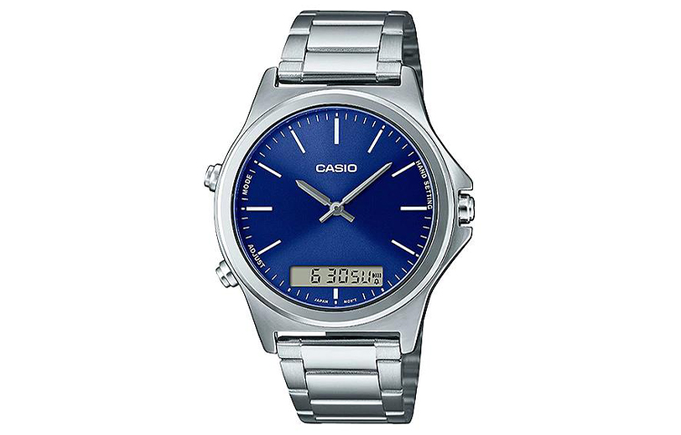 

CASIO Мужские часы стандартной серии синего цвета MTP-VC01D-2E