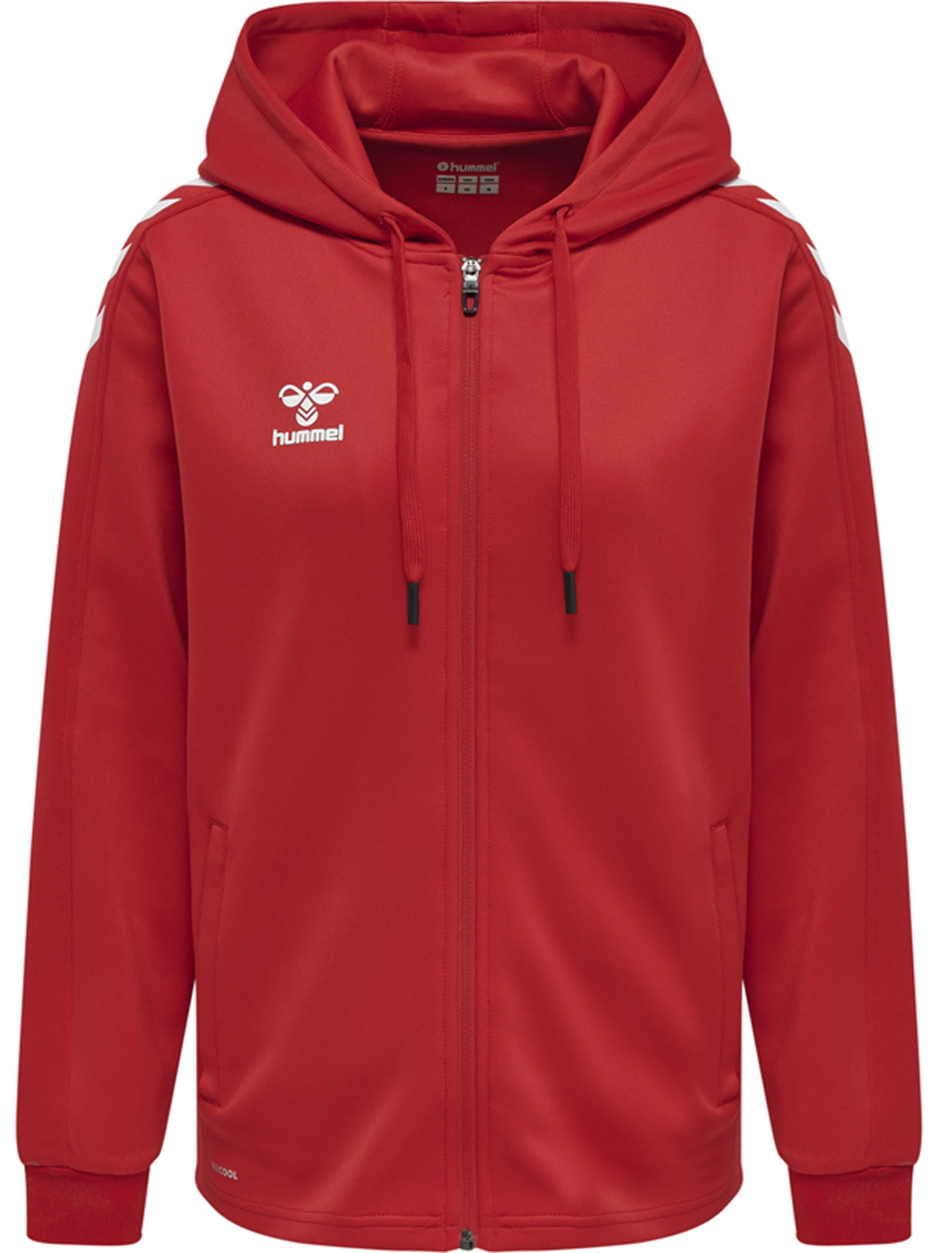 

Толстовка Hummel Hoodie Hmlcore Xk Poly Zip Hood Sweat Woman, цвет TRUE RED