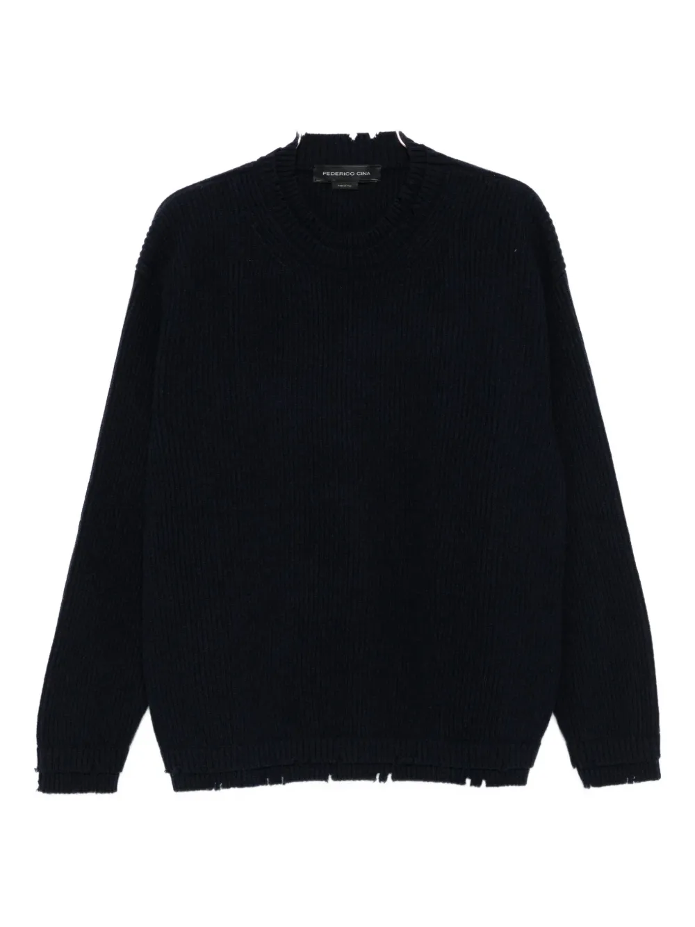 

Свитер с круглым вырезом FEDERICO CINA, синий