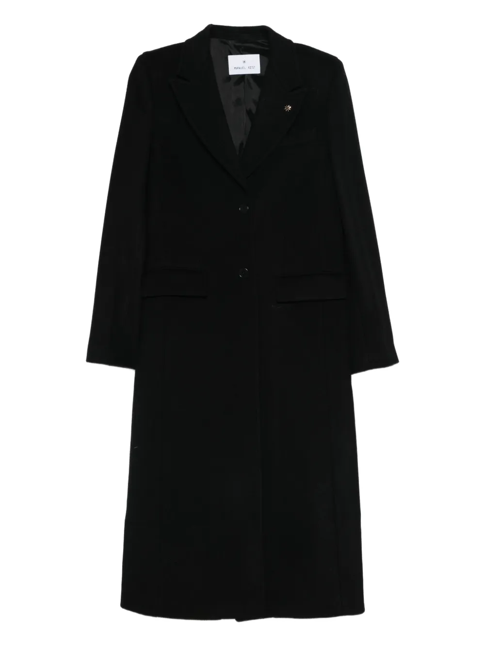 

Пальто из шерстяной смеси Manuel Ritz, черный