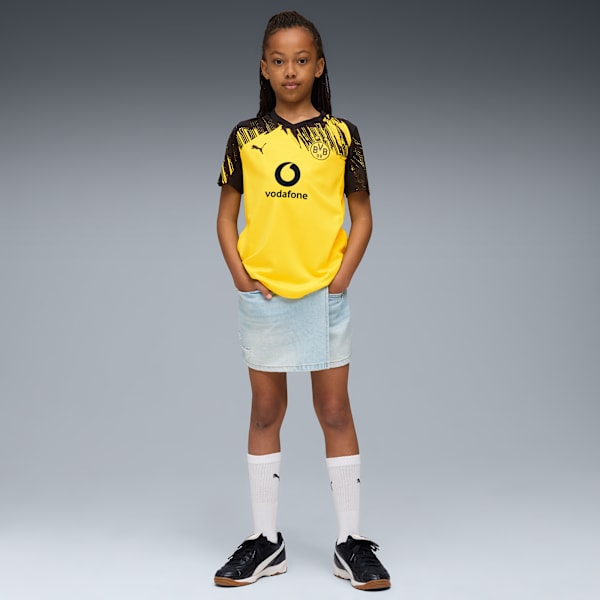 Футболка для больших детей Borussia Dortmund Replica Home 25/26 Puma, желтый — фото 3