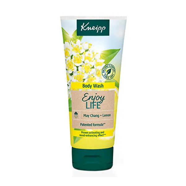 

С эфирными маслами литсеи кубебы и лимона Gel De Ducha Enjoy Life Kneipp, 200 ml