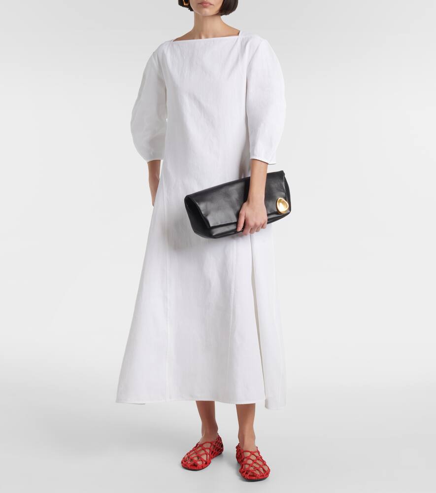 Плоские туфли из кожи с узлом Jil Sander, Rouge — фото 3