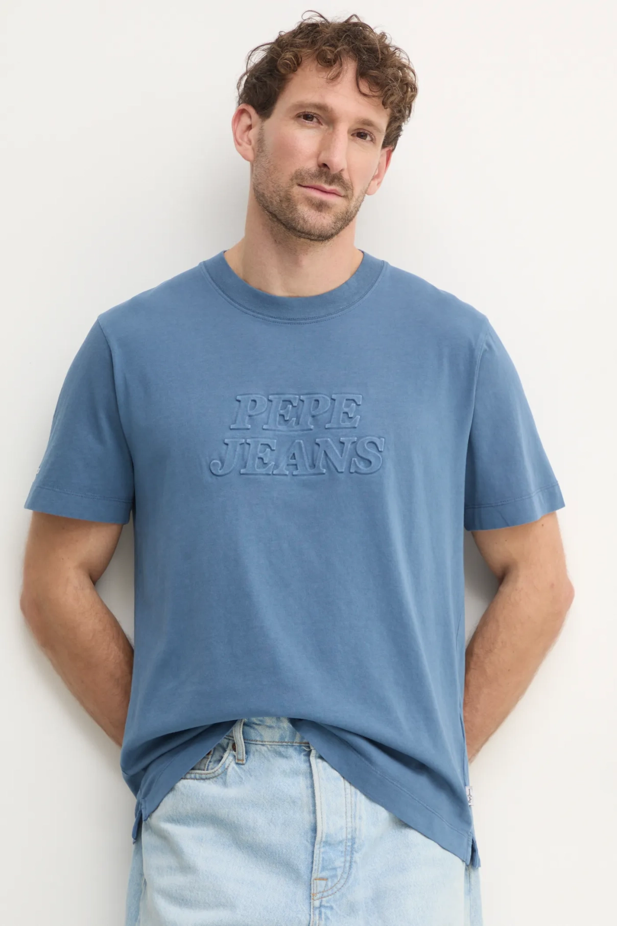 

DARIUS TEE хлопковая футболка Pepe Jeans, синий