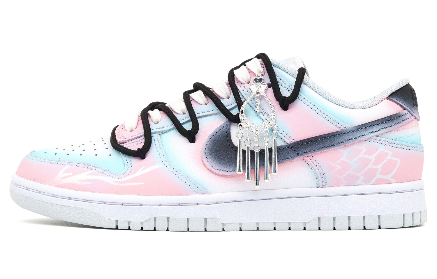 

Кроссовки Nike Dunk Skateboarding Shoes Unisex Low-top Pink/blue, розовый