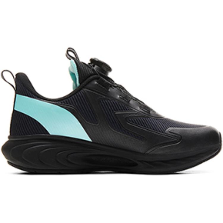 PEAK Slip Resistant Abrasion Resistant Low top Kids' Running Shoes Black Green Kids' — фото 3