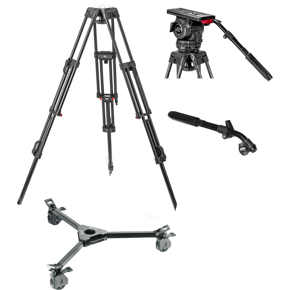 

Головная система Sachtler Video 18 S2 с алюминиевым штативом ENG 2D, панорамной штангой и тележкой Dolly S