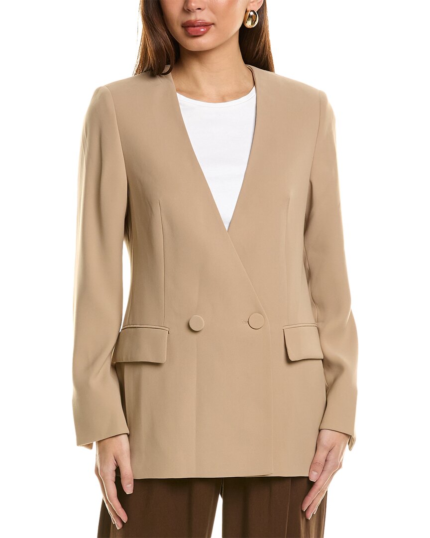 

Reiss Margeaux Блейзер без воротника, коричневый