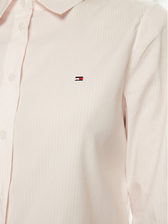 Рубашка обычного кроя WW0WW44084 Tommy Hilfiger, розовый — фото 4