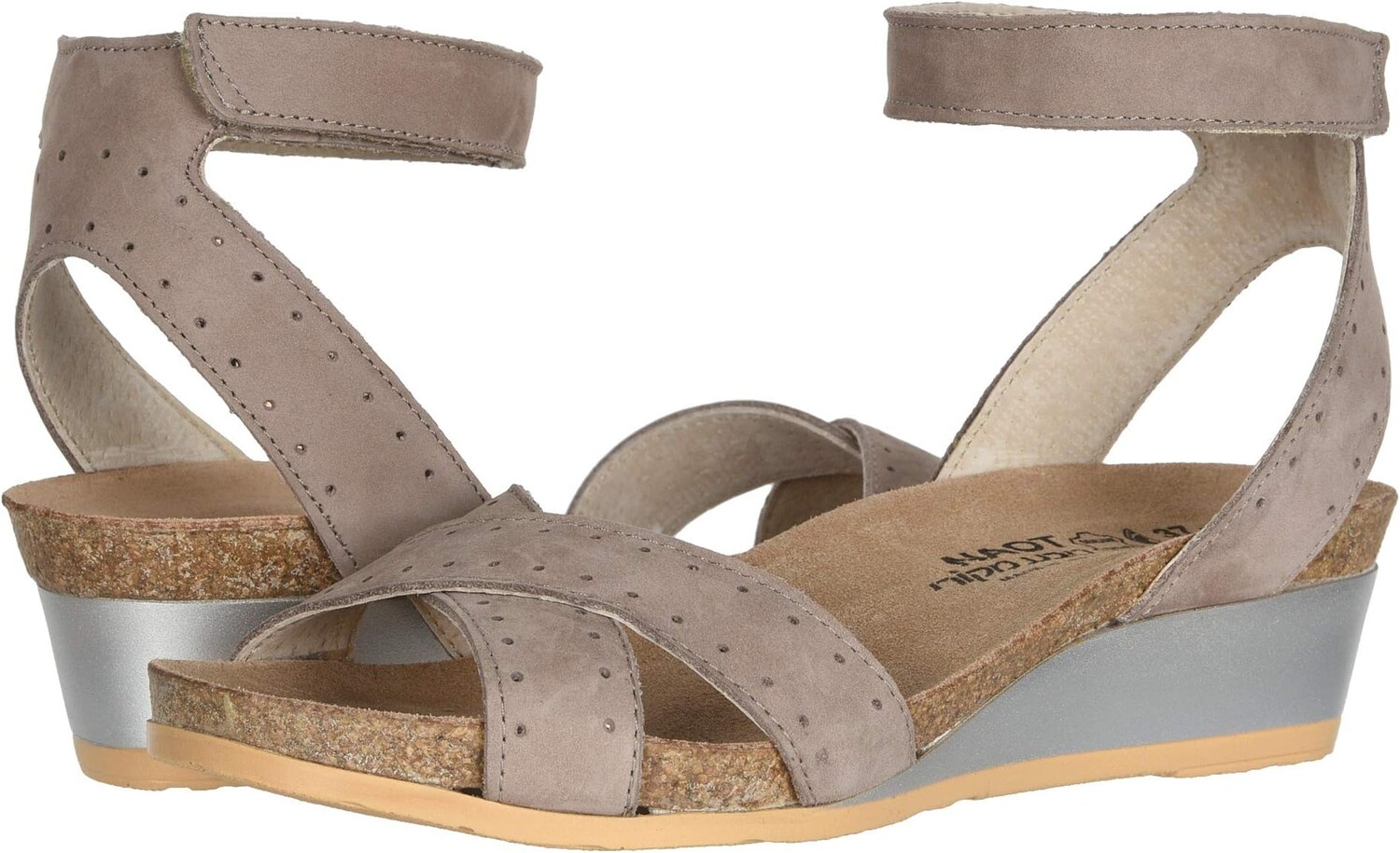 

Босоножки Wand Naot, цвет Stone Nubuck/Glass Brown