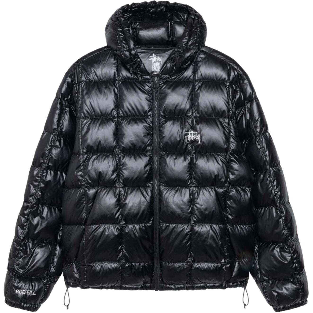 

Пуховик с капюшоном средней плотности Stussy, коричневый