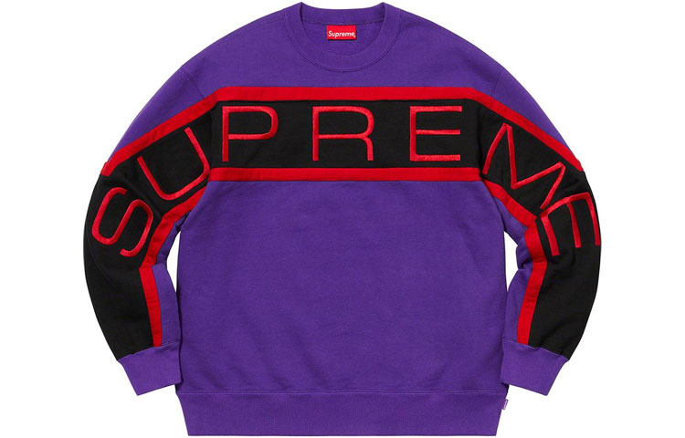 

Толстовка Supreme Paneled, фиолетовый