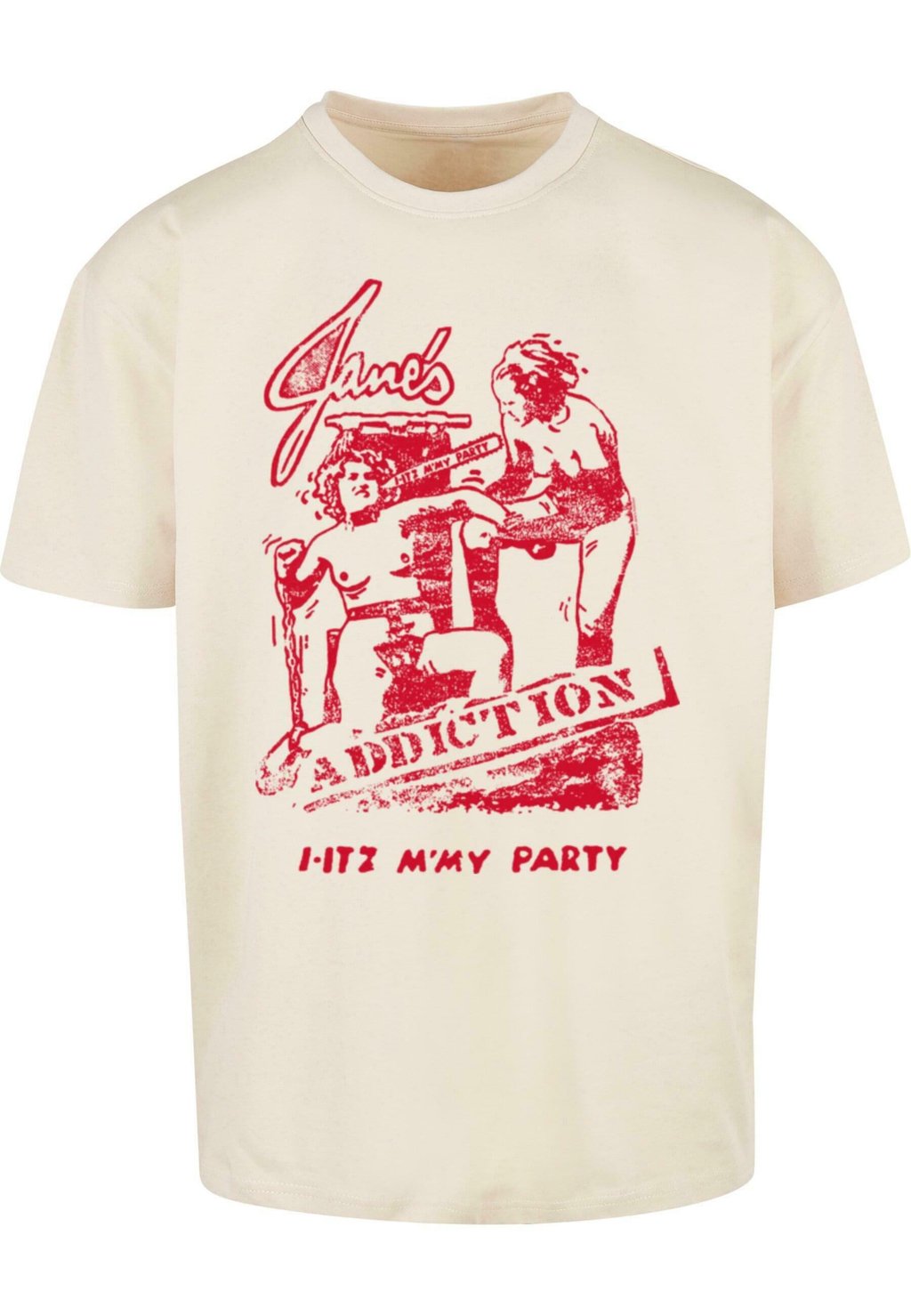 

Футболка с принтом JANES ADDICTION ITS MY PARTY HEAVY TEE Merchcode, песочный