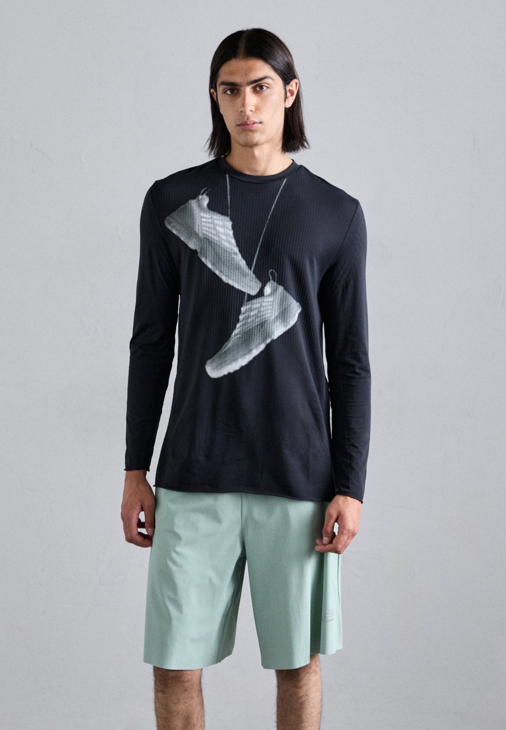 

Футболка с длинным рукавом MM6 MAISON MARGIELA X SALOMON, черный