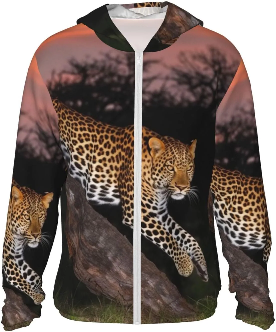 

Мужская толстовка с защитой от солнца UPF 50+ African Leopard FHEDVBN