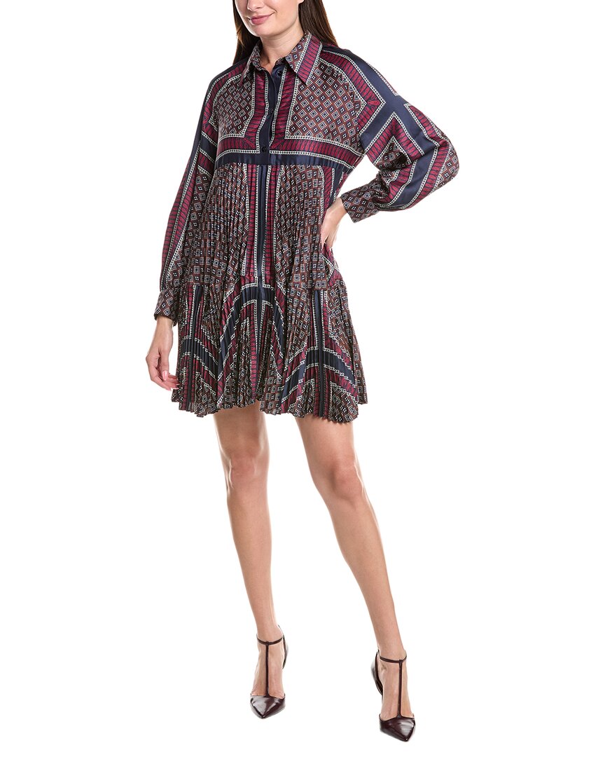 

Сандра плиссированное мини-платье Sandro, красный