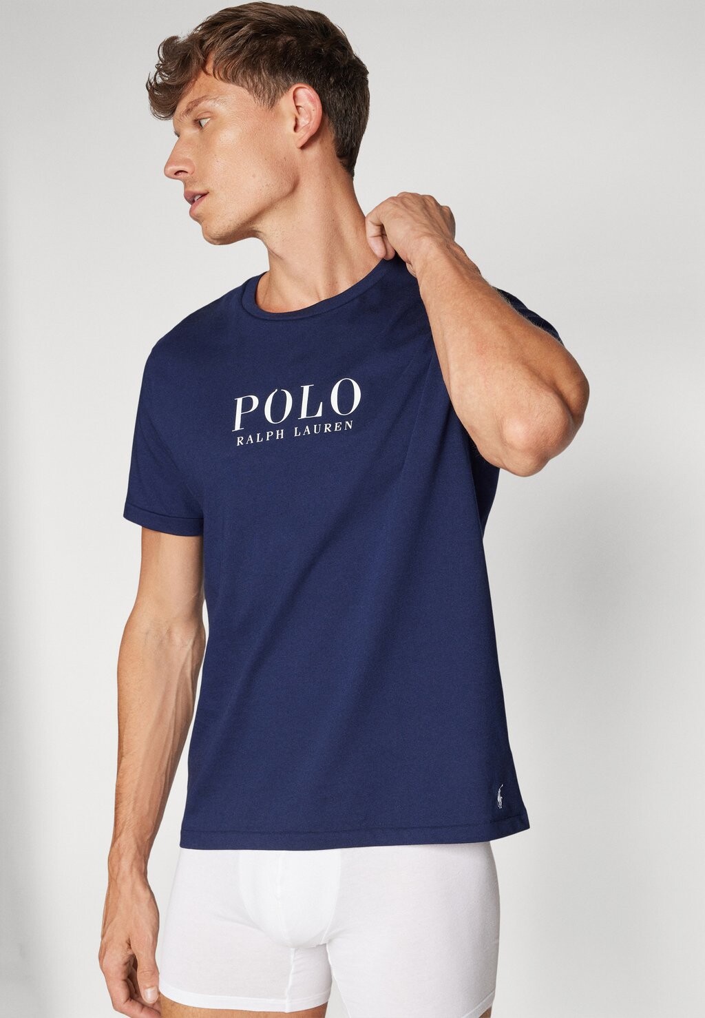 Пижамная футболка CREW SLEEP TOP Ralph Lauren, темно-синий — фото 4
