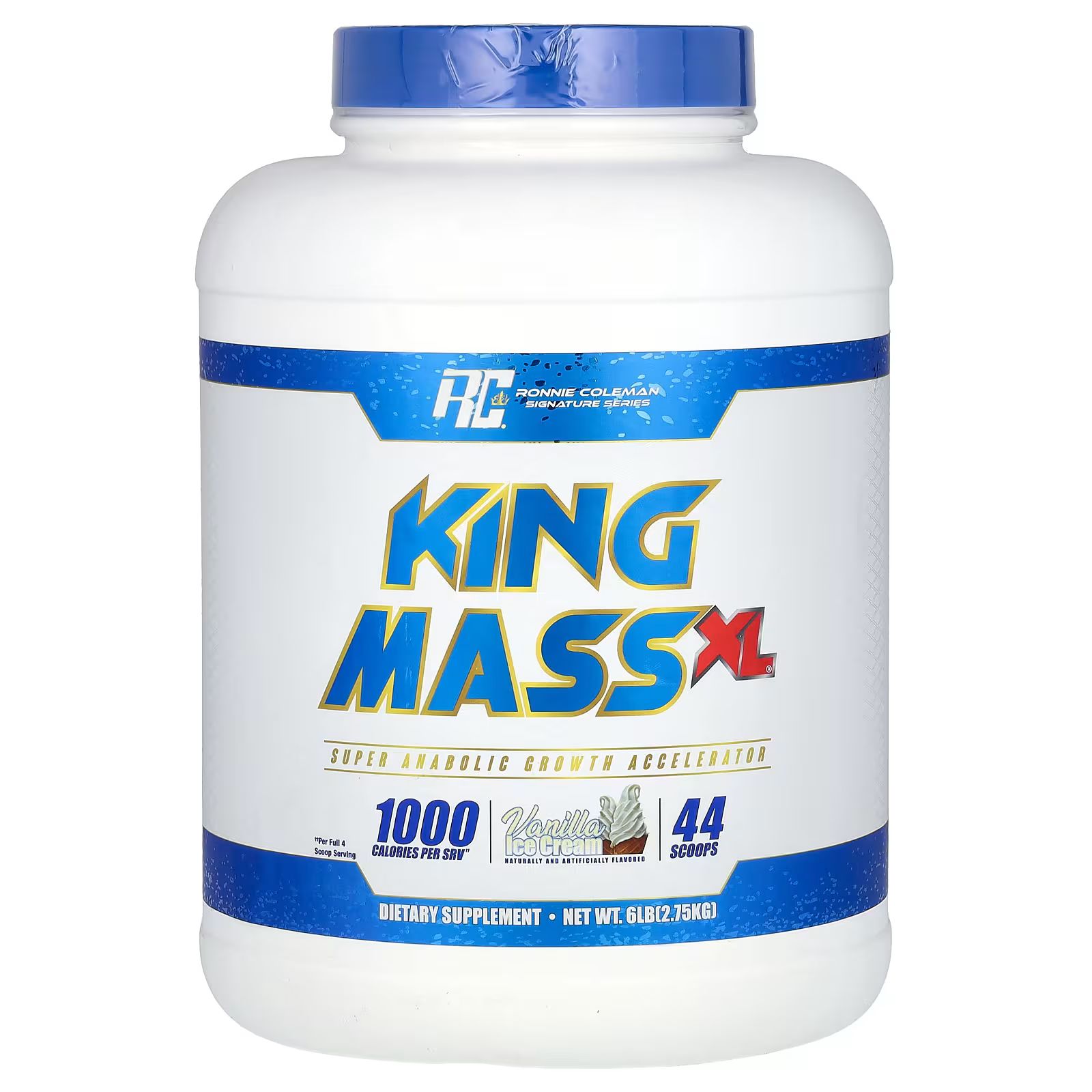 

Signature Series, King Mass XL, ванильное мороженое, 6 фунтов (2,75 кг) Ronnie Coleman