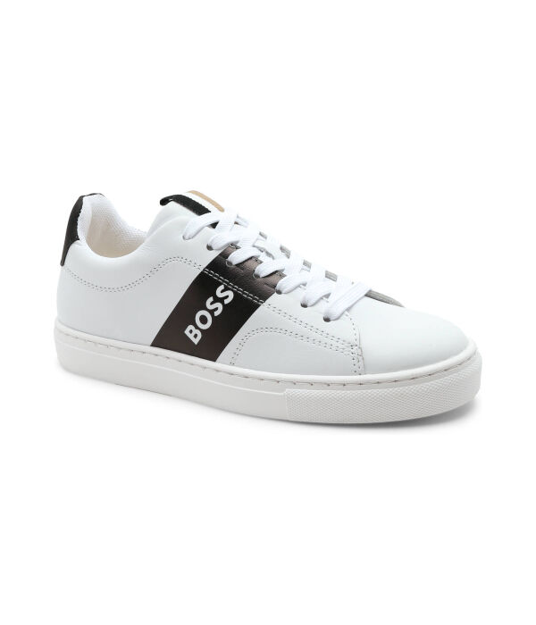 

Кожаные кроссовки Boss Kidswear, белый