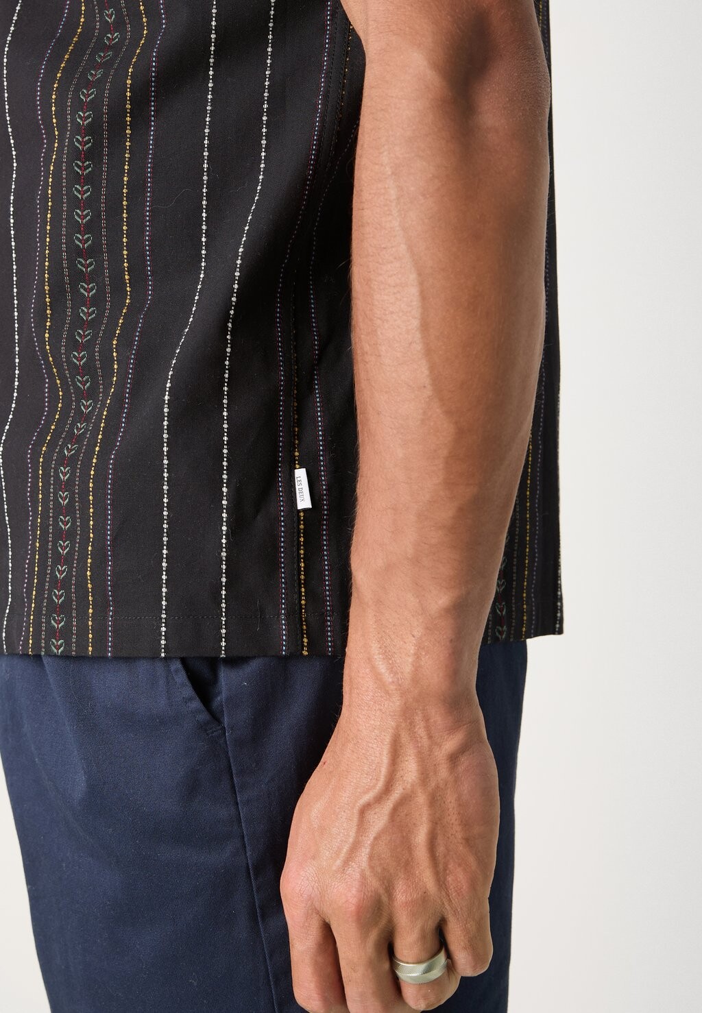 

Рубашка LEO EMBROIDERY SHIRT Les Deux, черный