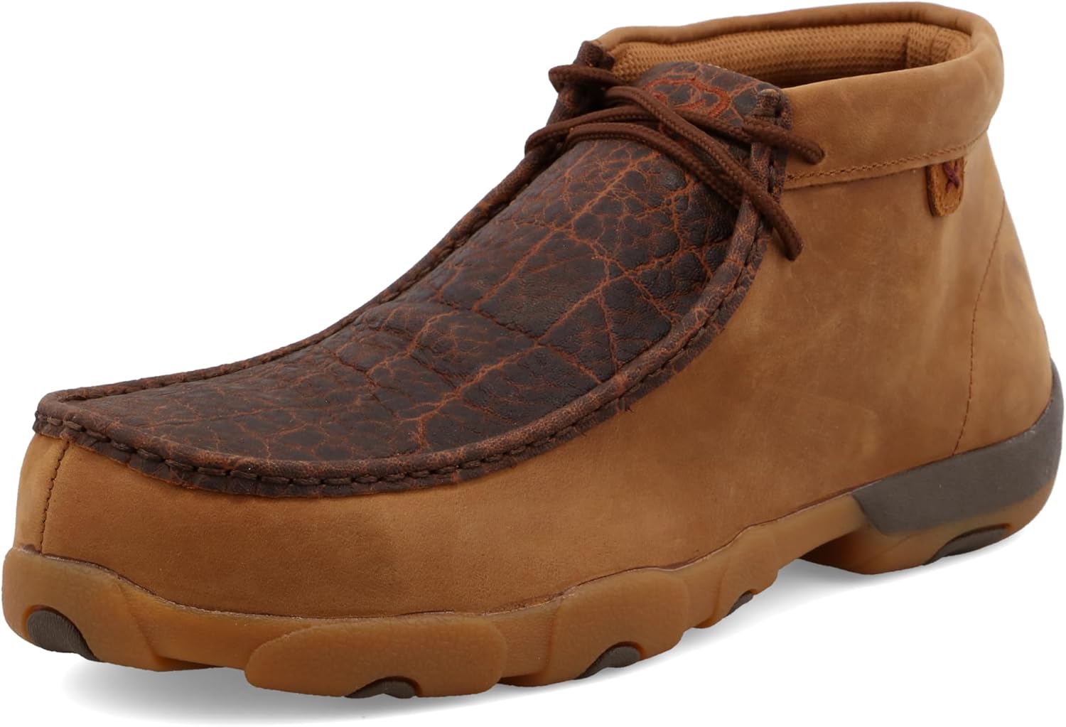 

Мужские мокасины Twisted X Chukka Driving Moc, с мокасиновым носком и подошвой CellSole, Tan & Spice