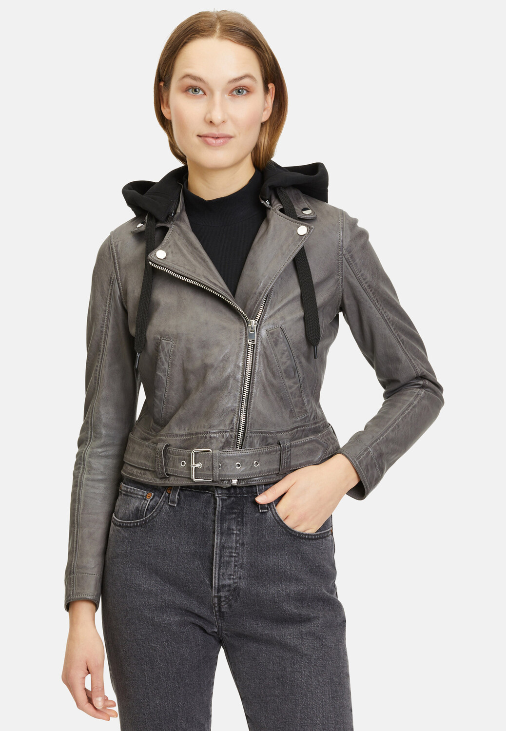 

Кожаная куртка Gipsy Bikerjacke G2wbelfa Sf, серый