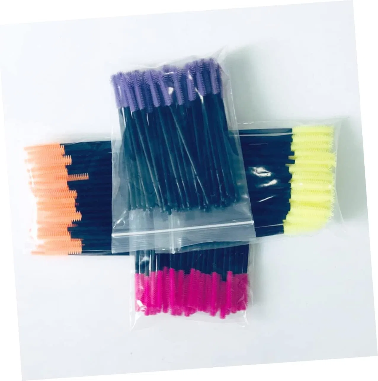 Одноразовые щеточки для ресниц FRCOLOR 50 шт розовые — фото 2