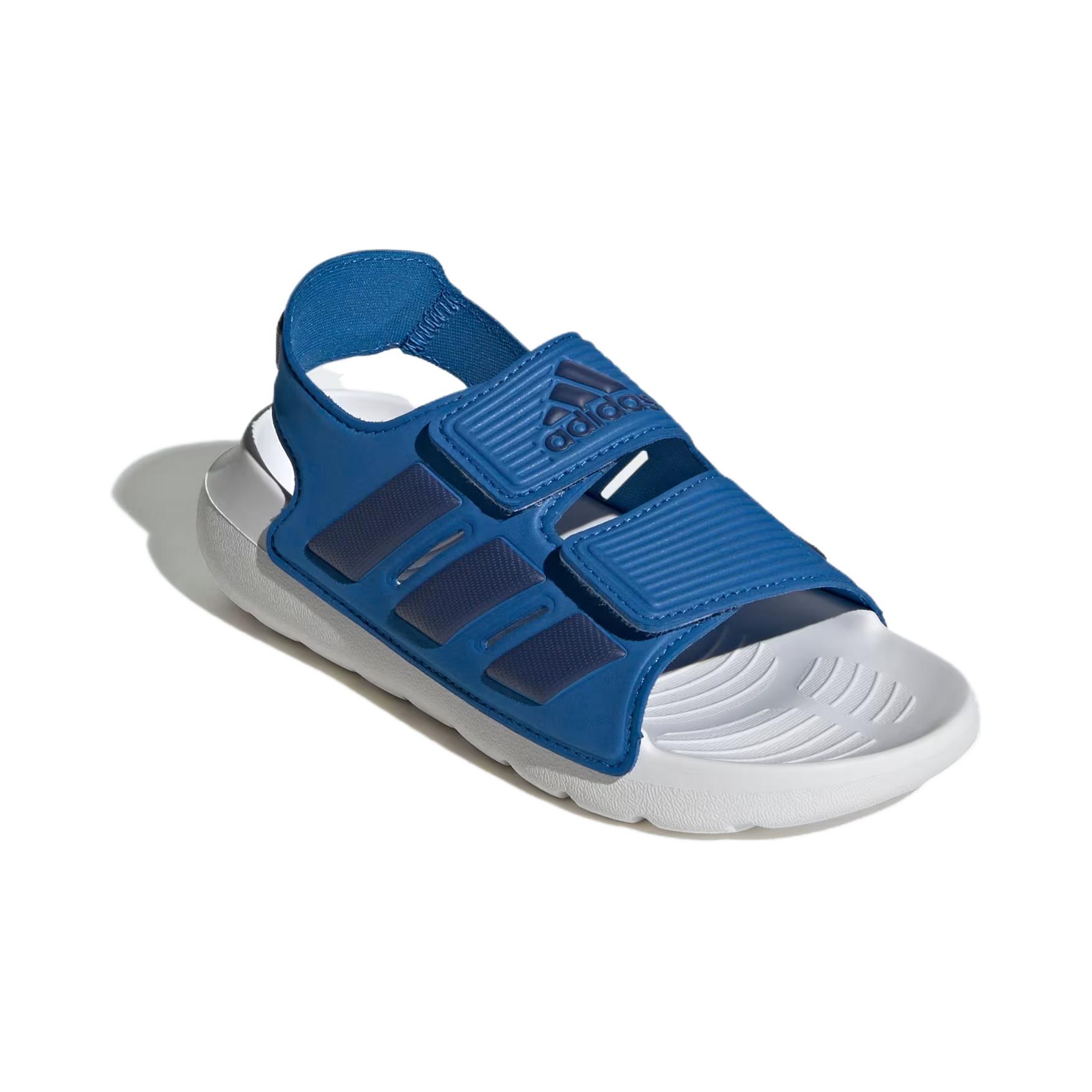 Детские сандалии Adidas Altaswim 2.0 с противоскользящей подошвой и амортизацией сине-белые для детей 3-7 лет — фото 3