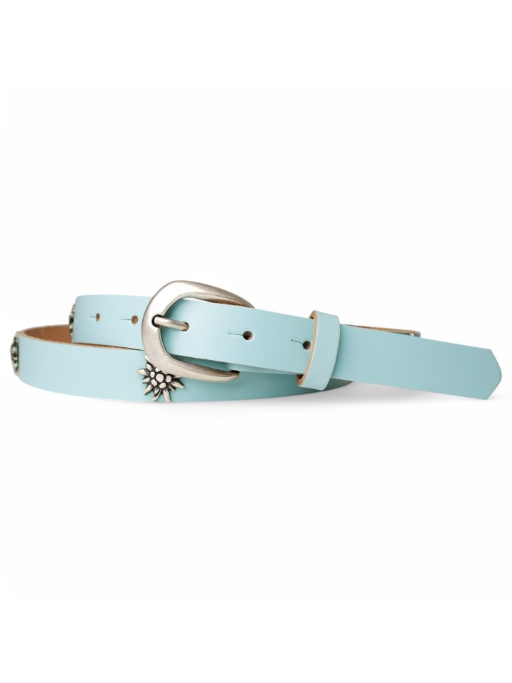 

FRONHOFER Традиционный женский пояс, белый с бирюзовыми вставками