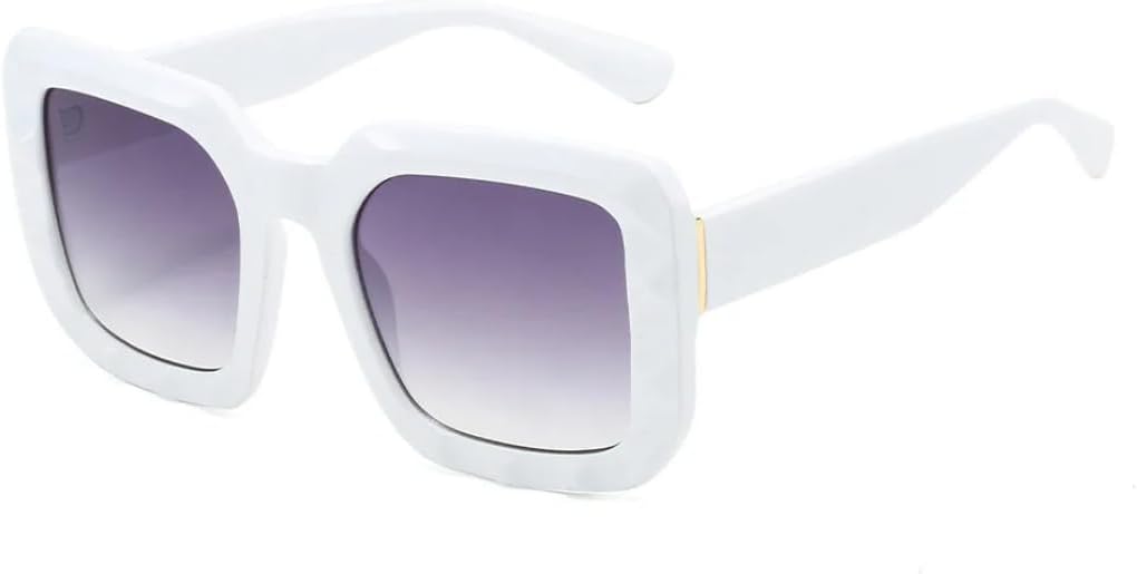 

Солнцезащитные очки с защитой от УФ-излучения UV400 | Градиентные линзы | Яркие цветные линзы | Для женщин и мужчин | Для занятий спортом на открытом воздухе и вождения DSVIGF, White Gray