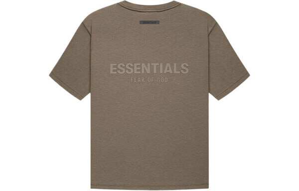 Футболка fw21 logo tee 'harvest' Fear Of God Essentials, коричневый — фото 2