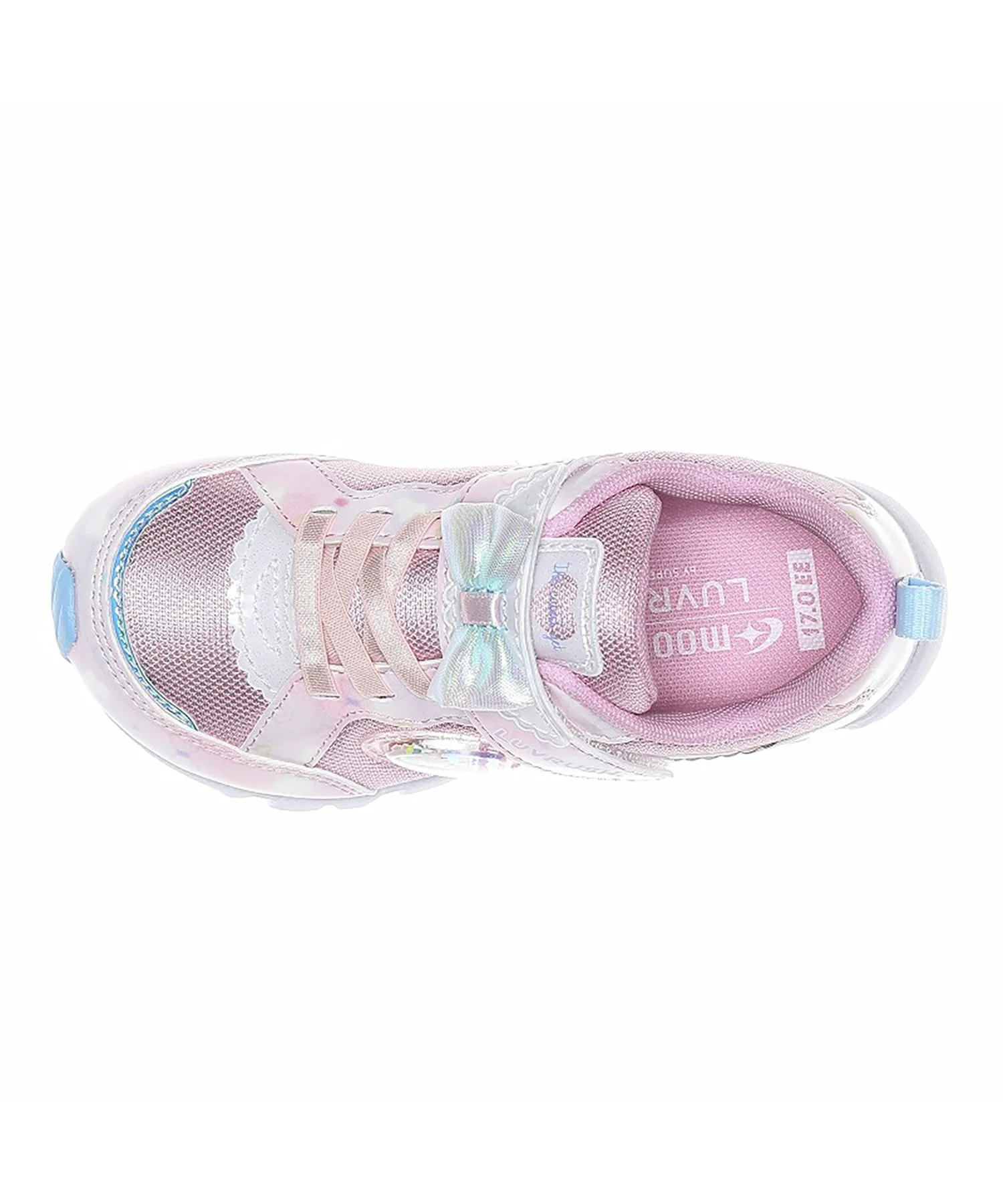 Детские розовые кроссовки MoonStar LV 1251 для девочек Superstar, pink — фото 4