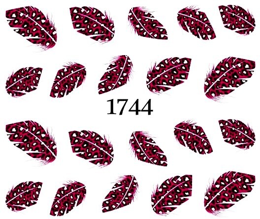 

Водные наклейки для ногтей - № 1744., Raisin