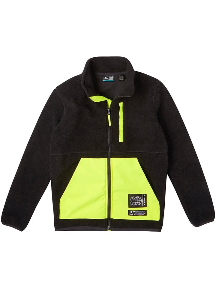 

Флисовая куртка O'Neill Fleecejacke Progressive, цвет Schwarz/Neongrün