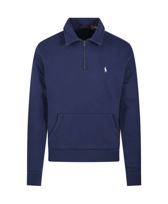 

Толстовка Loopback с половинной молнией Ralph Lauren, синий