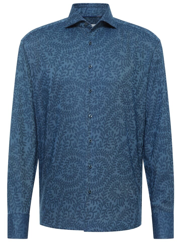 

Рубашка Eterna Hemd COMFORT FIT, цвет dark indigo